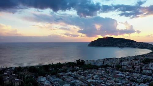 Vista desde Zumbido, ciudad de Alanya