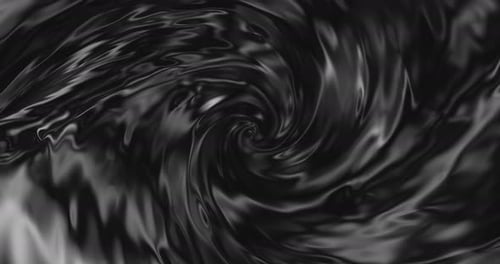Rotation Schwarz Abstract Oil Whirlpool oder gebrauchtes Motoröl abstrakte Hintergrundanimation Seamless