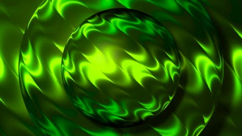 Rehauts lumineux ondulés se déplaçant en cercles