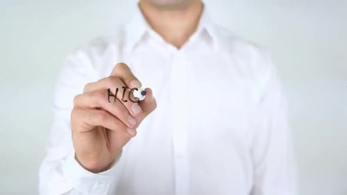 Writing High Interest Rates on Glass Board