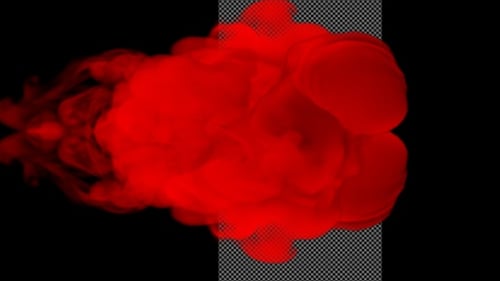 Red Fluid Smoke Transition Element
