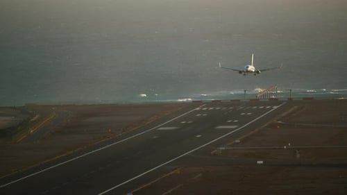 O avião está pousando