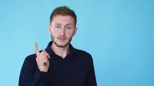 Dissatisfied Man Disapproval Gesture Gif Loop