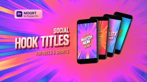 Social Hook Titles for Premiere Pro