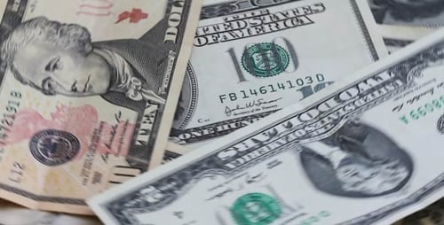 Dollar Background Rotating