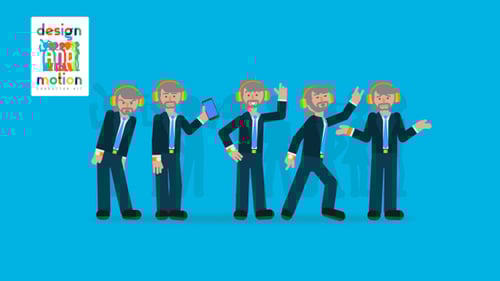Animated Business Character Executive: Walk, Talk, Interact Loops
