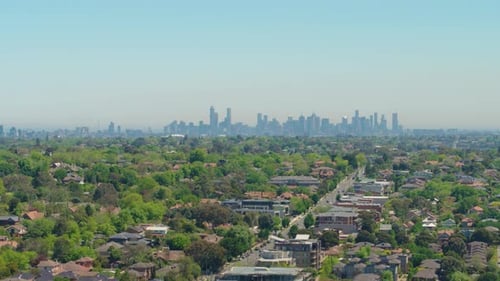 Suburb View of Melbourne City