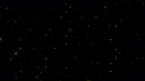 Sparkling Golden Lights Overlay Background Loop