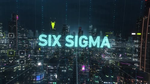 Futuristic Digital City Corporate Title Reveal Animation