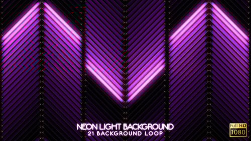 Dynamic Neon Purple Light Lines Geometric Loop Background