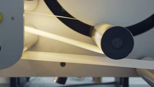 Close Up of Industrial Machine Operating