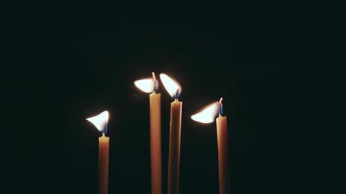 Candles Burning Brightly in the Darkness