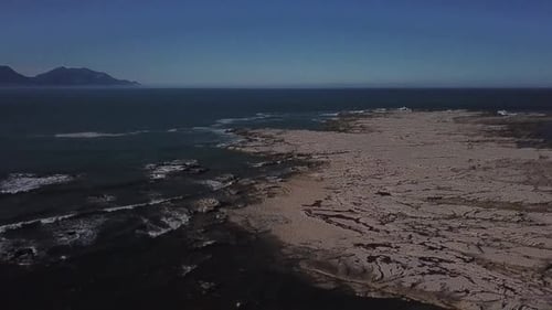 Dramatic Aerial View of Rocky Coastline