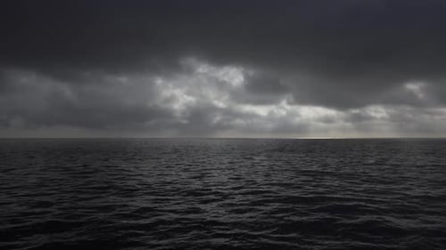 Céu Dramático sobre o oceano