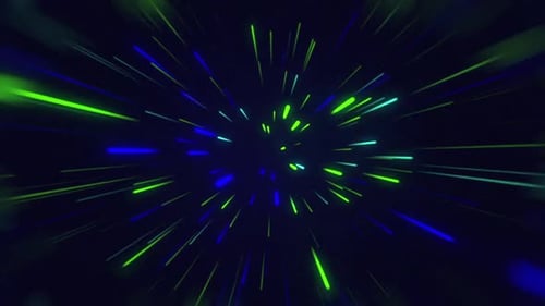 Futuristic Hyperspace Tunnel Light Speed Abstract Background