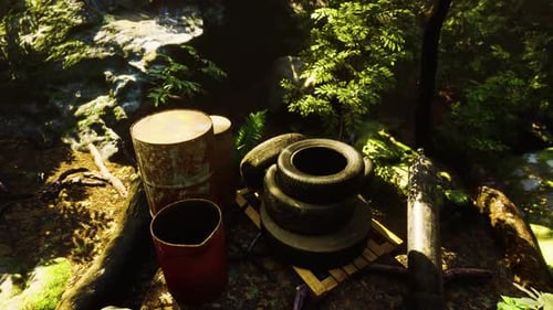 Garbage Dump in the Woods