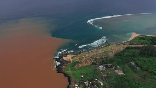 Aerial View Orange Rive