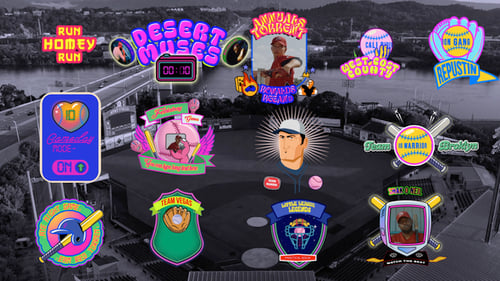 Animated Retro Baseball Team Graphics Pack