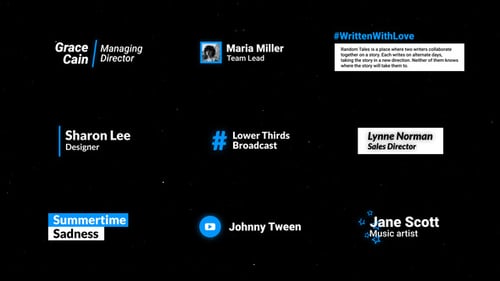 Modern Lower Thirds Pack for Professional Video Titles