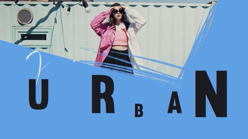 Dynamic Urban Intro with Kinetic Typography and Sketch Elements