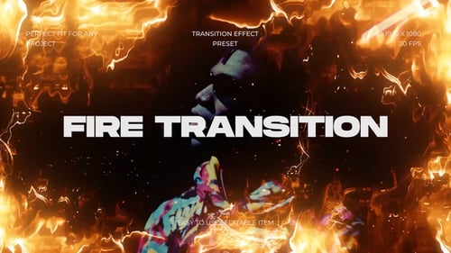 Dynamic Fiery Cinematic Transition Effect