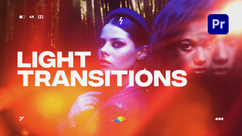 Cinematic Light Transitions Pack with Dynamic Flares