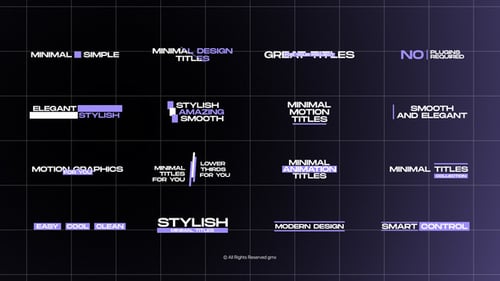 Minimal Text Animation & Corporate Lower Thirds Pack for After Effects