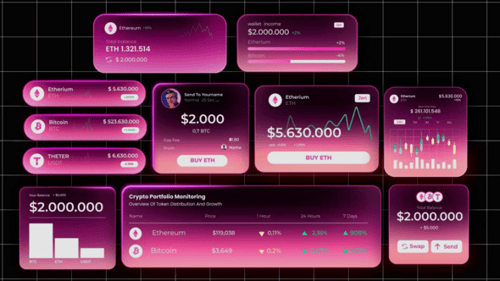 Crypto Wallet Infographic After Effect