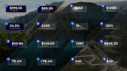 Modern Price Tags & Counters | Solid, Glass & Liquid
