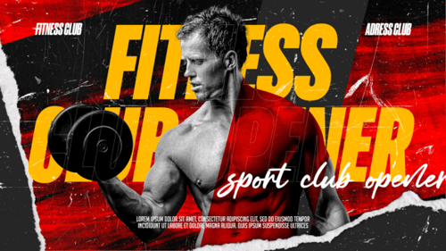Fitness Club Opener MOGRT