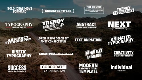 Minimal Text Animations