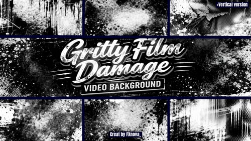 Gritty Film Damage Video Background For FCPX
