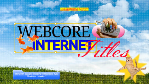 Nostalgic Y2K Webcore Animated Titles