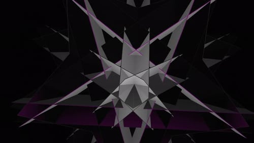 Abstract Geometric Polygons Looping Background
