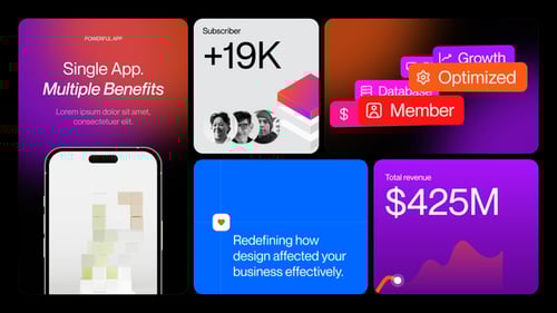 Dynamic Business Statistics Data Visualization Template