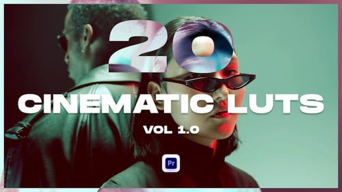 20 Cinematic LUTs Vol 1.0 for Premiere Pro – Professional Color Grading Pack