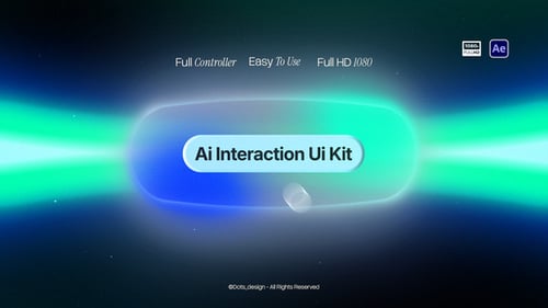 Dynamic AI Interface Kit with Fluid Interaction Elements