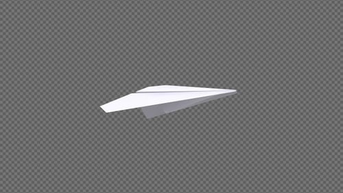 Paper Plane - leeres Blatt - Flying Loop - oberer Seitenwinkel