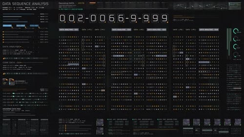 Futuristic graphic user interface head up display blank screen template 04