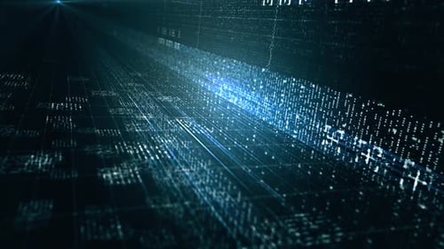 Abstract Digital Data Stream and Grid Network Background