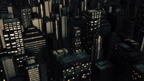 Edificios en la noche