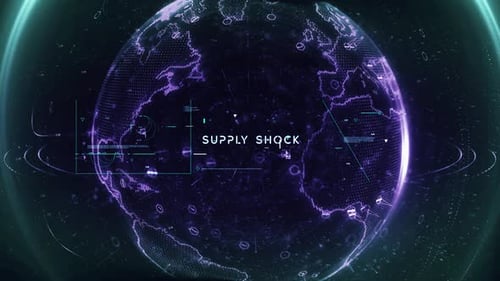 Digital Data Particle Earth Supply Shock