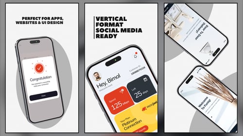 Vertical Mobile App UI Promotion