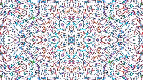 Lumière abstraite brillante gouvernant la polychromie, kaléidoscope