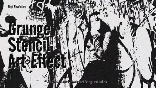 Grunge Stencil Art Effect