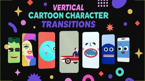 Dynamic Cartoon Character Transitions for Vertical Video