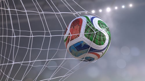 Dynamic Soccer Goal Logo Reveal Opener