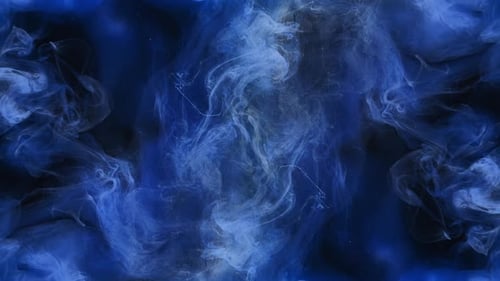 Color Smoke Background Logo Reveal Blue Fog Cloud