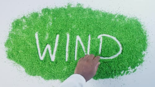 Grüner Schreibwind