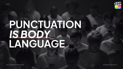 Dynamic Elastic Text Animation with Glitch Effects